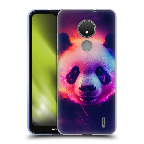 Wumples Cosmic Animals Panda Soft Gel Case for Nokia C21