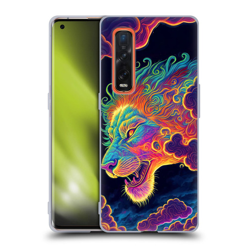 Wumples Cosmic Animals Clouded Lion Soft Gel Case for OPPO Find X2 Pro 5G
