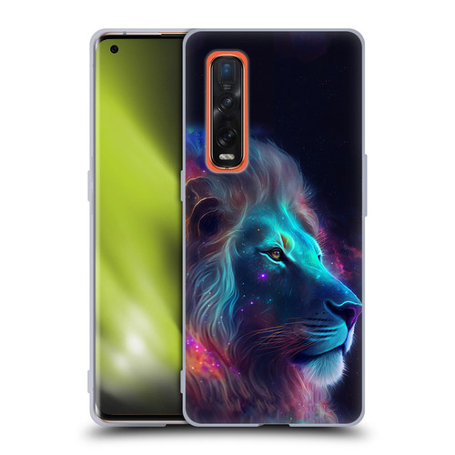 Wumples Cosmic Animals Lion Soft Gel Case for OPPO Find X2 Pro 5G