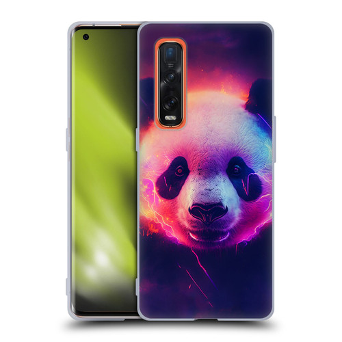 Wumples Cosmic Animals Panda Soft Gel Case for OPPO Find X2 Pro 5G