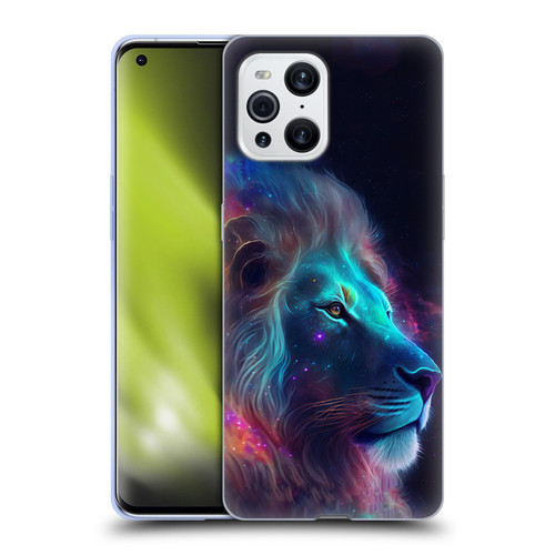 Wumples Cosmic Animals Lion Soft Gel Case for OPPO Find X3 / Pro