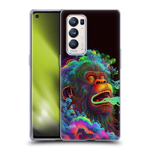 Wumples Cosmic Animals Clouded Monkey Soft Gel Case for OPPO Find X3 Neo / Reno5 Pro+ 5G