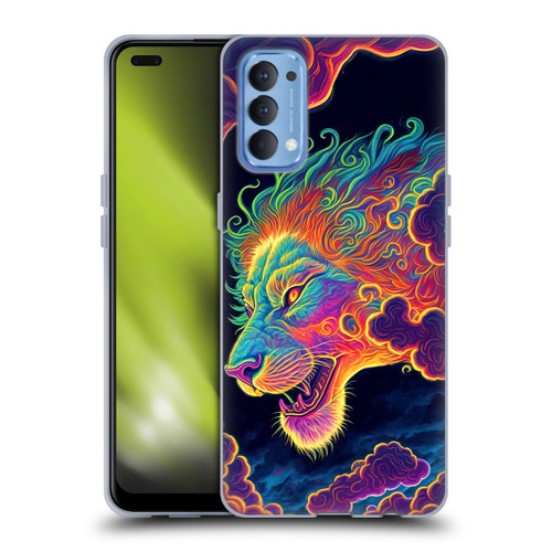 Wumples Cosmic Animals Clouded Lion Soft Gel Case for OPPO Reno 4 5G