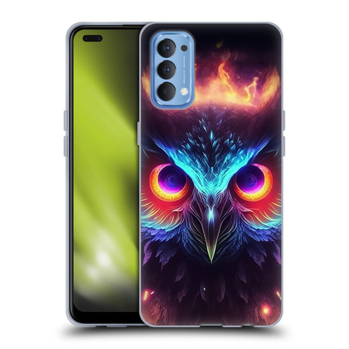 Wumples Cosmic Animals Owl Soft Gel Case for OPPO Reno 4 5G