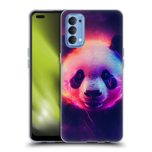 Wumples Cosmic Animals Panda Soft Gel Case for OPPO Reno 4 5G