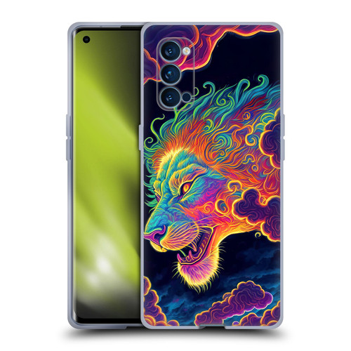 Wumples Cosmic Animals Clouded Lion Soft Gel Case for OPPO Reno 4 Pro 5G