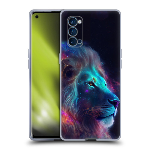 Wumples Cosmic Animals Lion Soft Gel Case for OPPO Reno 4 Pro 5G