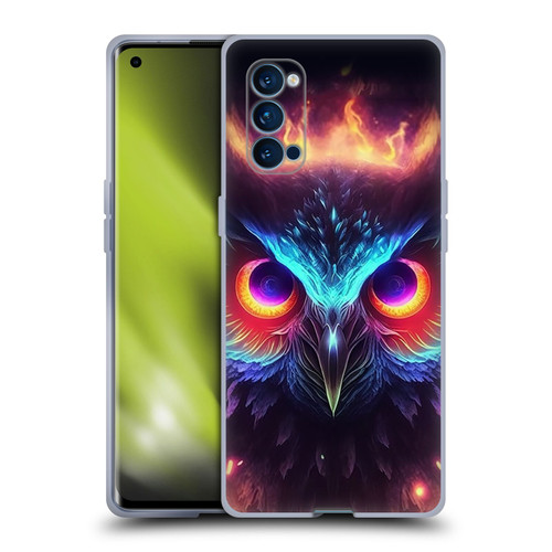 Wumples Cosmic Animals Owl Soft Gel Case for OPPO Reno 4 Pro 5G