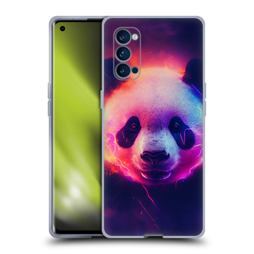 Wumples Cosmic Animals Panda Soft Gel Case for OPPO Reno 4 Pro 5G