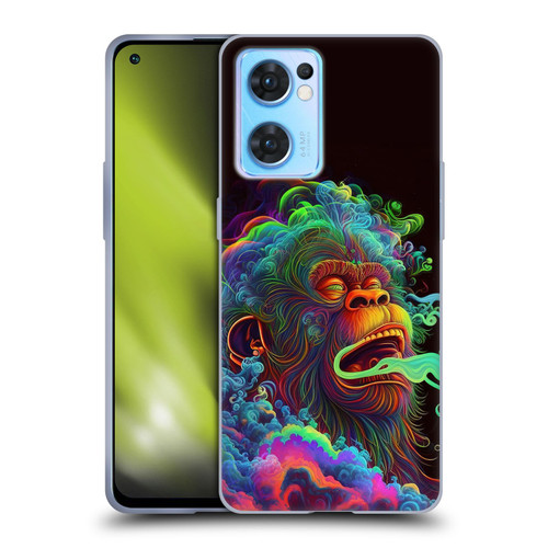 Wumples Cosmic Animals Clouded Monkey Soft Gel Case for OPPO Reno7 5G / Find X5 Lite
