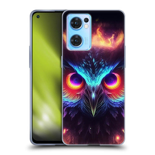 Wumples Cosmic Animals Owl Soft Gel Case for OPPO Reno7 5G / Find X5 Lite