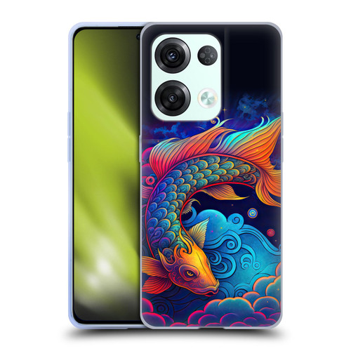Wumples Cosmic Animals Clouded Koi Fish Soft Gel Case for OPPO Reno8 Pro