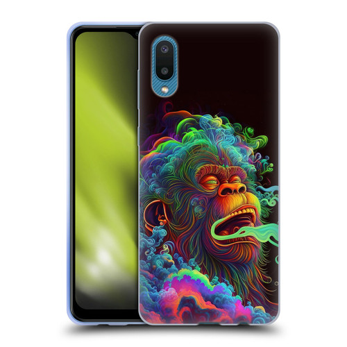Wumples Cosmic Animals Clouded Monkey Soft Gel Case for Samsung Galaxy A02/M02 (2021)