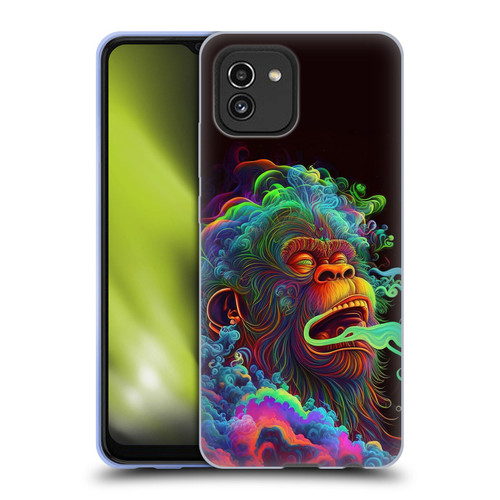 Wumples Cosmic Animals Clouded Monkey Soft Gel Case for Samsung Galaxy A03 (2021)