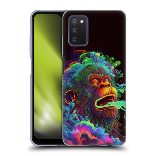 Wumples Cosmic Animals Clouded Monkey Soft Gel Case for Samsung Galaxy A03s (2021)
