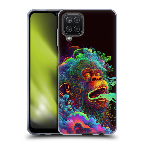Wumples Cosmic Animals Clouded Monkey Soft Gel Case for Samsung Galaxy A12 (2020)