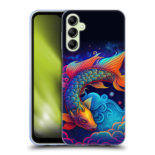 Wumples Cosmic Animals Clouded Koi Fish Soft Gel Case for Samsung Galaxy A14 5G
