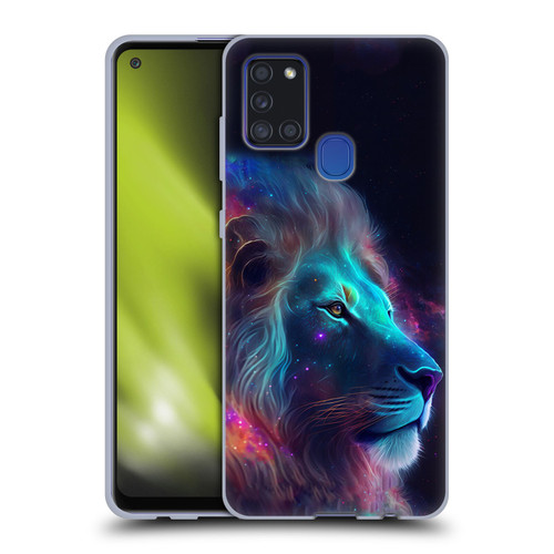 Wumples Cosmic Animals Lion Soft Gel Case for Samsung Galaxy A21s (2020)
