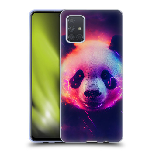 Wumples Cosmic Animals Panda Soft Gel Case for Samsung Galaxy A71 (2019)