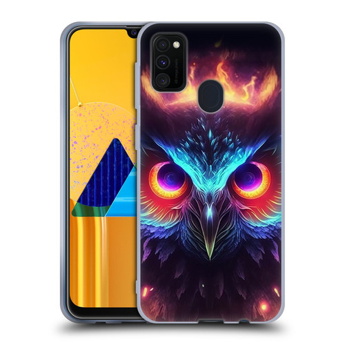 Wumples Cosmic Animals Owl Soft Gel Case for Samsung Galaxy M30s (2019)/M21 (2020)