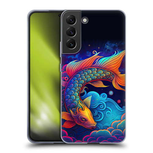 Wumples Cosmic Animals Clouded Koi Fish Soft Gel Case for Samsung Galaxy S22+ 5G