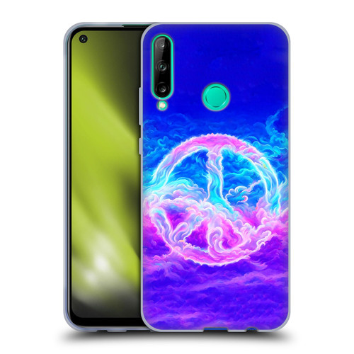 Wumples Cosmic Arts Clouded Peace Symbol Soft Gel Case for Huawei P40 lite E