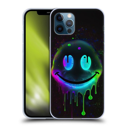 Wumples Cosmic Arts Drip Smiley Soft Gel Case for Apple iPhone 12 / iPhone 12 Pro