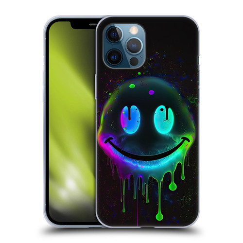 Wumples Cosmic Arts Drip Smiley Soft Gel Case for Apple iPhone 12 Pro Max