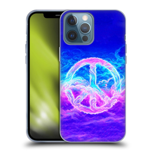 Wumples Cosmic Arts Clouded Peace Symbol Soft Gel Case for Apple iPhone 13 Pro Max