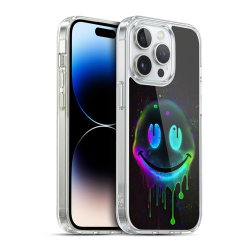 Wumples Cosmic Arts Drip Smiley Soft Gel Case for Apple iPhone 13 Pro & MagSafe