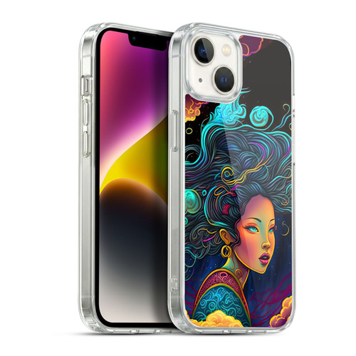 Wumples Cosmic Arts Cloud Goddess Soft Gel Case for Apple iPhone 14 Plus & MagSafe
