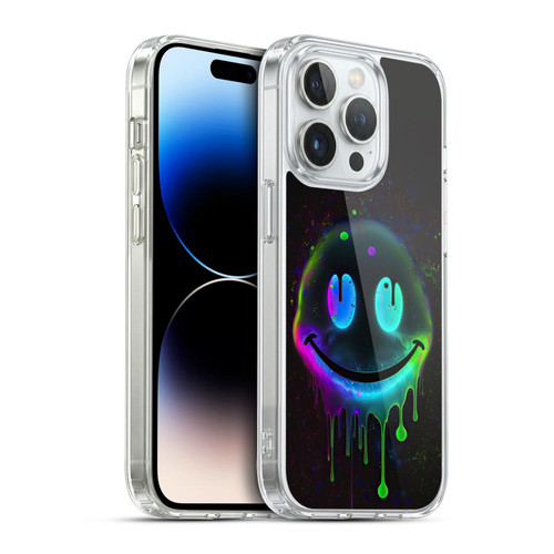 Wumples Cosmic Arts Drip Smiley Soft Gel Case for Apple iPhone 14 Pro & MagSafe