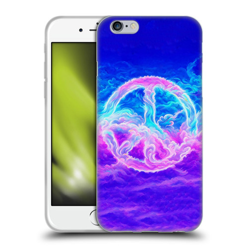 Wumples Cosmic Arts Clouded Peace Symbol Soft Gel Case for Apple iPhone 6 / iPhone 6s