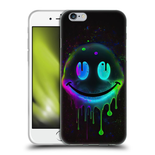 Wumples Cosmic Arts Drip Smiley Soft Gel Case for Apple iPhone 6 / iPhone 6s