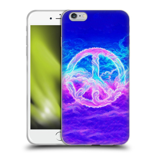 Wumples Cosmic Arts Clouded Peace Symbol Soft Gel Case for Apple iPhone 6 Plus / iPhone 6s Plus