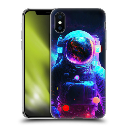 Wumples Cosmic Arts Astronaut Soft Gel Case for Apple iPhone X / iPhone XS