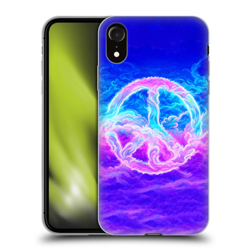 Wumples Cosmic Arts Clouded Peace Symbol Soft Gel Case for Apple iPhone XR