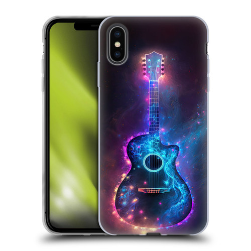 Wumples Cosmic Arts Guitar Soft Gel Case for Apple iPhone XS Max