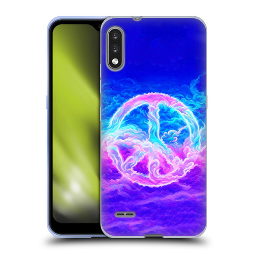 Wumples Cosmic Arts Clouded Peace Symbol Soft Gel Case for LG K22