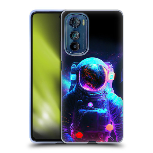 Wumples Cosmic Arts Astronaut Soft Gel Case for Motorola Edge 30