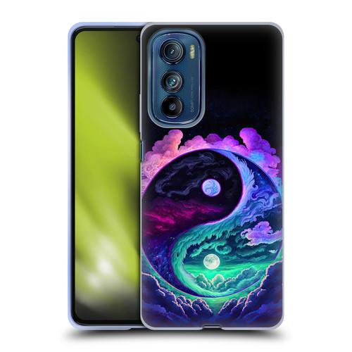 Wumples Cosmic Arts Clouded Yin Yang Soft Gel Case for Motorola Edge 30