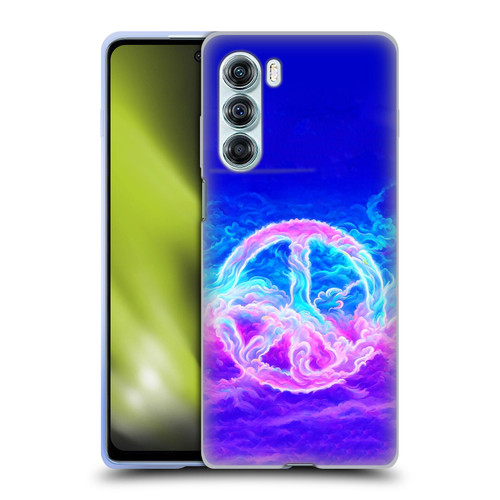 Wumples Cosmic Arts Clouded Peace Symbol Soft Gel Case for Motorola Edge S30 / Moto G200 5G