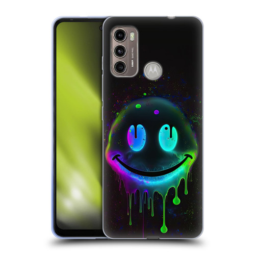 Wumples Cosmic Arts Drip Smiley Soft Gel Case for Motorola Moto G60 / Moto G40 Fusion