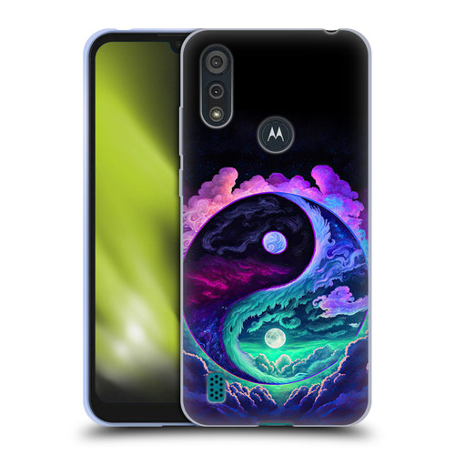 Wumples Cosmic Arts Clouded Yin Yang Soft Gel Case for Motorola Moto E6s (2020)