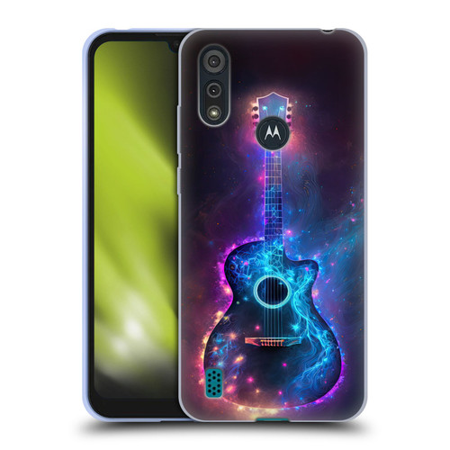 Wumples Cosmic Arts Guitar Soft Gel Case for Motorola Moto E6s (2020)