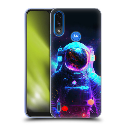 Wumples Cosmic Arts Astronaut Soft Gel Case for Motorola Moto E7 Power / Moto E7i Power