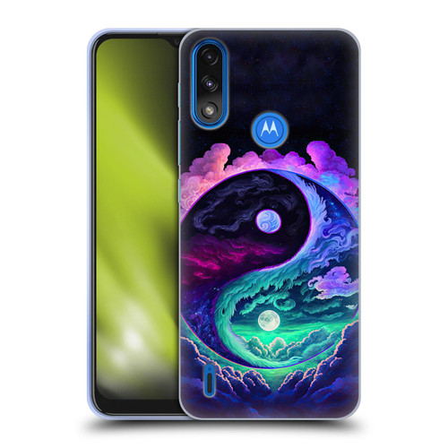 Wumples Cosmic Arts Clouded Yin Yang Soft Gel Case for Motorola Moto E7 Power / Moto E7i Power