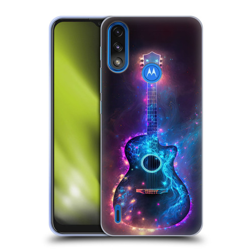 Wumples Cosmic Arts Guitar Soft Gel Case for Motorola Moto E7 Power / Moto E7i Power