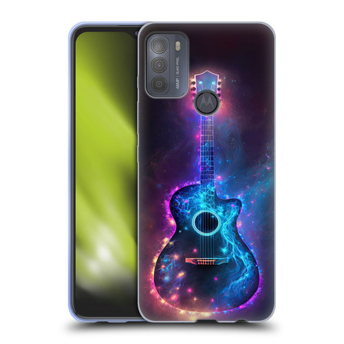 Wumples Cosmic Arts Guitar Soft Gel Case for Motorola Moto G50