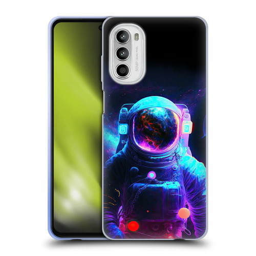 Wumples Cosmic Arts Astronaut Soft Gel Case for Motorola Moto G52